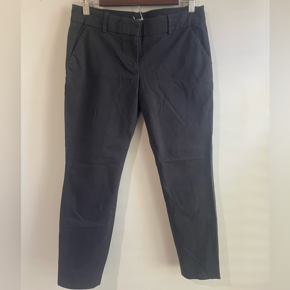 J. Crew black cafe capri pants size 2